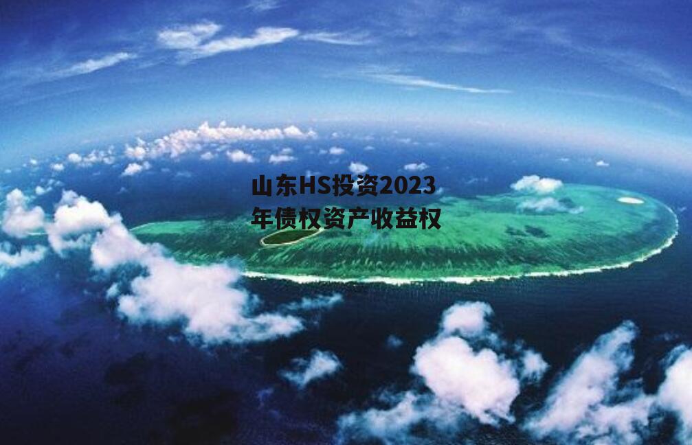 山东HS投资2023年债权资产收益权