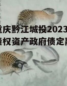 重庆黔江城投2023债权资产政府债定融