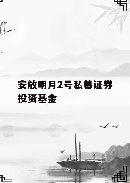 安放明月2号私募证券投资基金