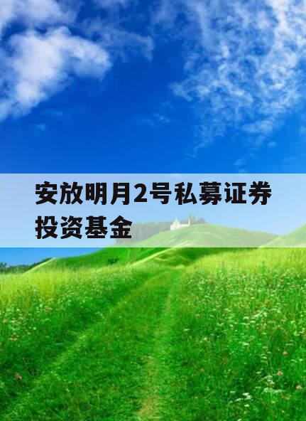 安放明月2号私募证券投资基金