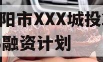 南阳市XXX城投2023融资计划