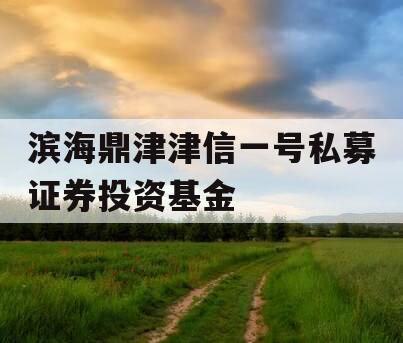 滨海鼎津津信一号私募证券投资基金