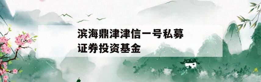 滨海鼎津津信一号私募证券投资基金