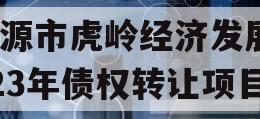 济源市虎岭经济发展2023年债权转让项目