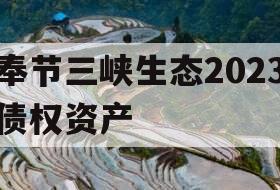 奉节三峡生态2023债权资产