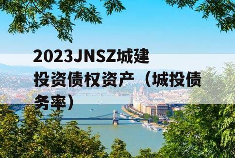 2023JNSZ城建投资债权资产（城投债务率）