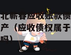 湖北蕲春应收账款债权资产（应收债权属于资产吗）