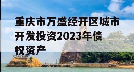 重庆市万盛经开区城市开发投资2023年债权资产