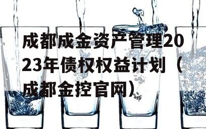 成都成金资产管理2023年债权权益计划（成都金控官网）