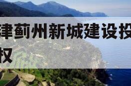 天津蓟州新城建设投资债权