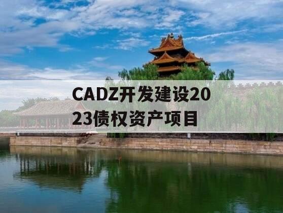 CADZ开发建设2023债权资产项目