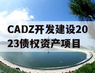 CADZ开发建设2023债权资产项目