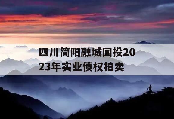 四川简阳融城国投2023年实业债权拍卖