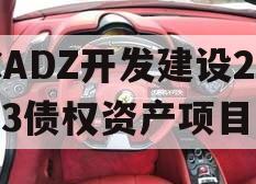 CADZ开发建设2023债权资产项目