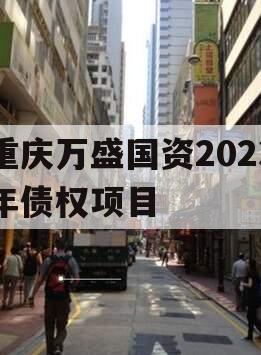 重庆万盛国资2023年债权项目