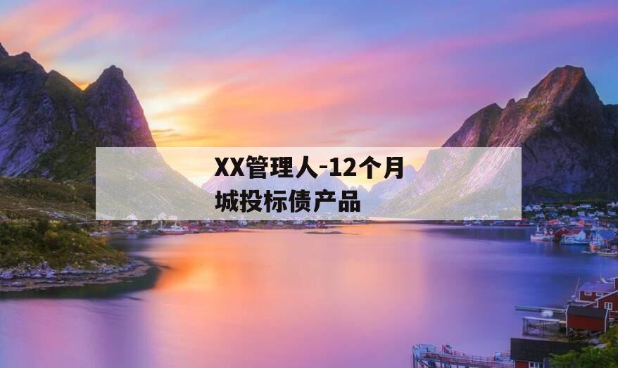 XX管理人-12个月城投标债产品