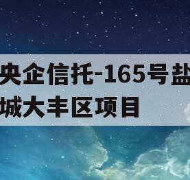 央企信托-165号盐城大丰区项目