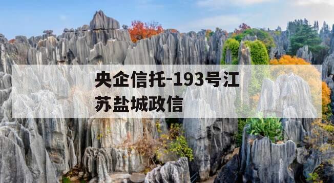 央企信托-193号江苏盐城政信