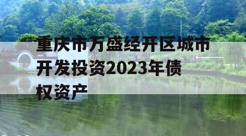 重庆市万盛经开区城市开发投资2023年债权资产