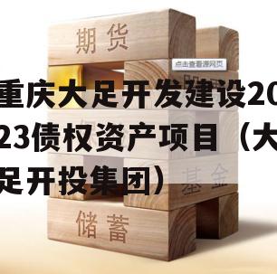 重庆大足开发建设2023债权资产项目（大足开投集团）