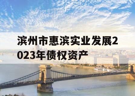 滨州市惠滨实业发展2023年债权资产