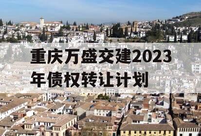 重庆万盛交建2023年债权转让计划