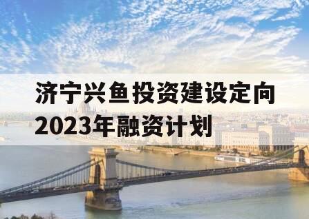 济宁兴鱼投资建设定向2023年融资计划