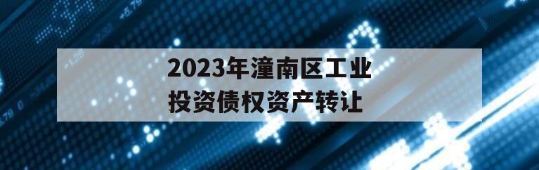 2023年潼南区工业投资债权资产转让