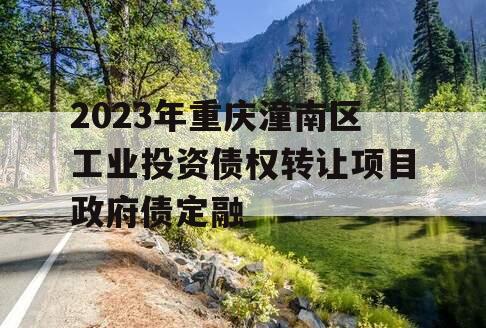 2023年重庆潼南区工业投资债权转让项目政府债定融