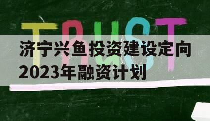 济宁兴鱼投资建设定向2023年融资计划