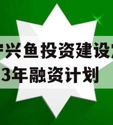 济宁兴鱼投资建设定向2023年融资计划