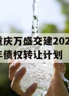 重庆万盛交建2023年债权转让计划