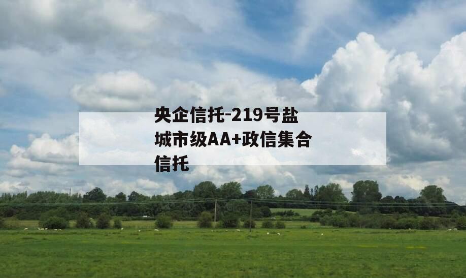 央企信托-219号盐城市级AA+政信集合信托