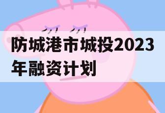 防城港市城投2023年融资计划