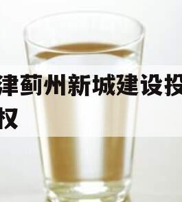 天津蓟州新城建设投资债权