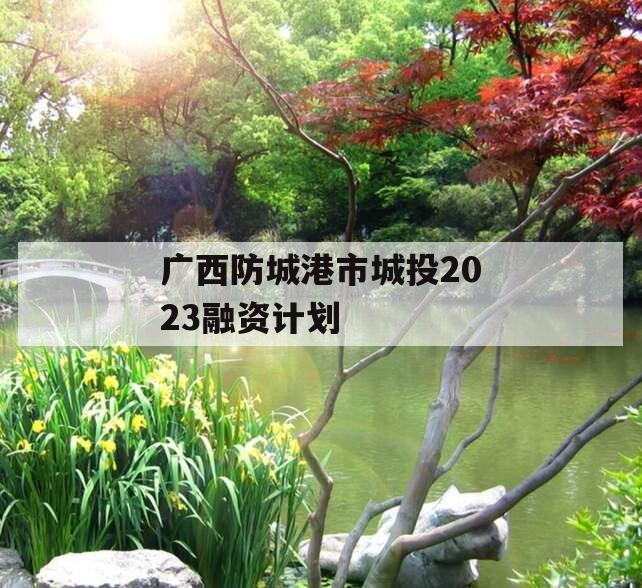 广西防城港市城投2023融资计划