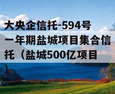 大央企信托-594号一年期盐城项目集合信托（盐城500亿项目）