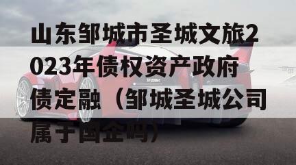 山东邹城市圣城文旅2023年债权资产政府债定融（邹城圣城公司属于国企吗）