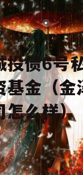 金泽城投债6号私募证券投资基金（金泽房地产公司怎么样）