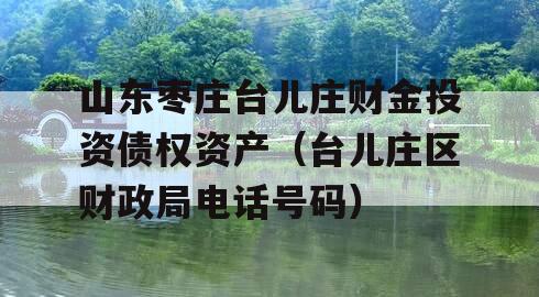 山东枣庄台儿庄财金投资债权资产（台儿庄区财政局电话号码）