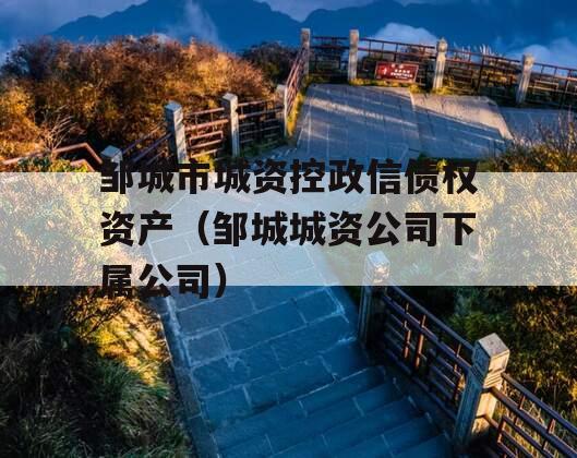 邹城市城资控政信债权资产（邹城城资公司下属公司）