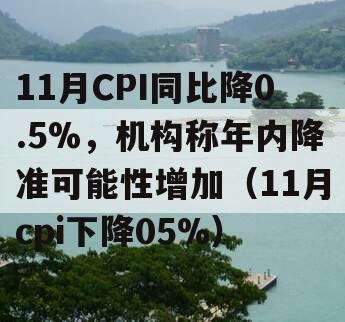 11月CPI同比降0.5%，机构称年内降准可能性增加（11月cpi下降05%）