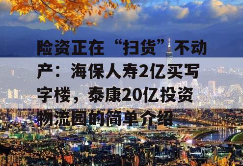 险资正在“扫货”不动产：海保人寿2亿买写字楼，泰康20亿投资物流园的简单介绍