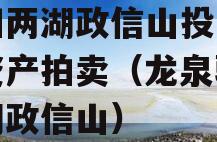 简阳两湖政信山投资债权资产拍卖（龙泉驿区两湖政信山）