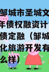 山东邹城市圣城文旅2023年债权融资计划城投债定融（邹城市圣城文化旅游开发有限公司怎么样）