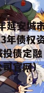 2023年延安城市建投2023年债权资产转让城投债定融（延安城投公司官网）