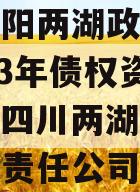 四川简阳两湖政信山投资2023年债权资产拍卖（四川两湖康养旅游有限责任公司）