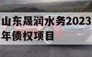 山东晟润水务2023年债权项目