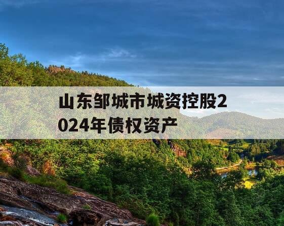 山东邹城市城资控股2024年债权资产