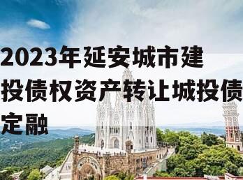 2023年延安城市建投债权资产转让城投债定融